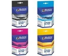Black Point Juodas Point rašalo kasetė Juodas Point BPBLC123CMYK | MULTIPACK (CMYK) | Brolis LC-123