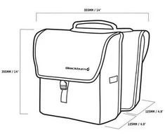 Blackburn Krepšys na bagażnik BLACKBURN LOCAL SADDLE BAG PANNIER, 13L, Rinkinys 2 vnt.