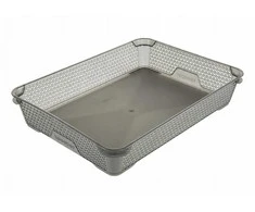 Keeeper Basket mini A4 Mirko 36x26,5x7cm crystal pilka (transparent)