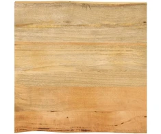 stalviršis 40x40x2,5 cm Live Edge masyvo mango