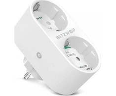 BlitzWolf išmanusis prietaisas su dviem lizdais ir energijos vartojimo matavimo funkcija WIFI 3680W