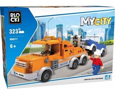 Kaladėlių rinkinys Klocki Blocki Mano Miestas Pagalba kelyje (KB0217), 323 dalys, 6 m.+
