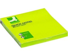 Q-Connect Lipnūs lapeliai 76x76mm 80lap žali