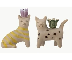 Bloomingville Set of 2 Mamie Cat Candlestick (82058194)
