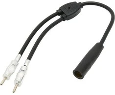 Blow Oem Automobilio antenos adapterio skirstytuvas 2x kištukas-DIN