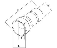 Blow Wtyk SAT "F" RG6/7.2mm/18.5mm Cu F-M04