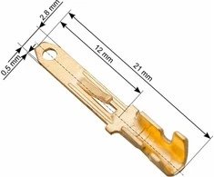 Blow Oem Neizoliuota plokščia jungtis 2.8/0.5mm - 100vnt