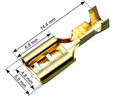 Blow Oem Neizoliuota plokščia jungtis 4.8/0.5 - 100vnt