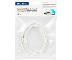 Blow USB-C jungtis – USB-C 2.0 1.5 m balta