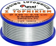 Blow Lydmetalis su fliusu CYNEL Sn60Pb40 SW26 3.00mm 100g