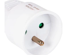 Blow GN-171 PR vienas lizdas su įžeminimu, baltas