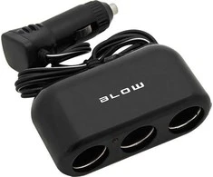 Blow Automobilinis cigarečių žiebtuvėlio skirstytuvas 1xPLUG/3xSOCKET+CS-32 laidas
