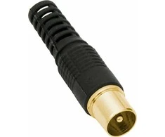 Blow 1056# Antenos kištukas tiesus, juodas, auksinis, ilgas