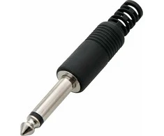 Blow Oem Kištukas AUX 6.3 mono plastikinis HQ - 20vnt