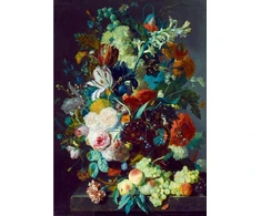 Bluebird Puzzle Bluebird Dėlionė 1000 vnt. - Natiurmortas su gėlėmis ir vaisiais, 1715