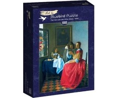 Bluebird Puzzle Bluebird Dėlionė 1000 vnt. - Mergina su taure vyno