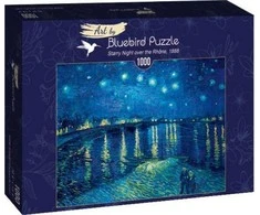 Bluebird Puzzle Bluebird Dėlionė 1000 vnt. - Vincentas van Gogas: Žvaigždėta naktis virš Ronos, 1888