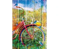 Dėlionė Bluebird Puzzle Paukščiai ant dviračio 1000 vnt.