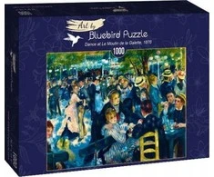 Bluebird Puzzle Bluebird Dėlionė 1000 vnt. - Pjeras Ogiustas Renuaras: Šokiai Mulen de la Galet kavinėje