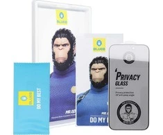 Blueo 5D Mr. Monkey Glass - skirtas Samsung Galaxy S24 juodas (Strong Privacy)