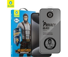 Blueo 5D Mr. Monkey Glass – Apple iPhone 16 Pro Max juodas (Tvirtas privatumas)