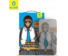 „Blueo 5D Mr. Monkey Glass“ – Apple iPhone 13 Pro Max / 14 Plus juodas (stiprus privatumas)