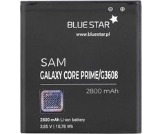BlueStar Blue Star Mėlynas STAR PREMIUM baterija, skirta SAMSUNG Core Prime G3608 G3606 G3609 2800 mAh