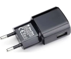 BlueStar Phone charger Blue Star USB A 2A 10W + cable USB A to Micro USB TFK-TC-1100B juodas