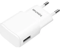 BlueStar Phone charger Blue Star USB A 1A 5W + cable USB A To Lightning TFK-TC-1100B baltas
