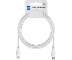 BlueStar Cable USB C do Lightning Blue Star 2,4A 27W ECO 1 m PJ72-18-3 baltas