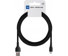 BlueStar USB A į Micro USB laidas Blue Star 2A ECO 1 m PJ68-23-2 juodas