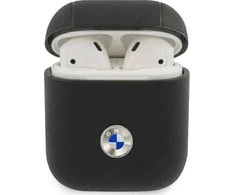 BMW BMA2SSLBK AirPods dėklas ausinėms juodos spalvos Geniune Leather