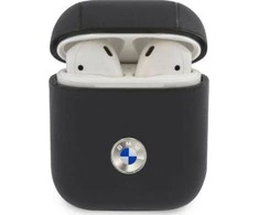 Apple AirPods BMW Cover Geniune Leather Sidabrinis Logo (BMA2SSLNA) ausinių dėklas mėlynos spalvos