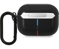 BMW BMAP22PVTK AirPods Pro dėklas juodos spalvos Leather Curved Line