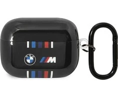 Apple AirPods Pro BMW Multiple Colored Lines (BMAP22SWTK) ausinių dėklas juodos spalvos