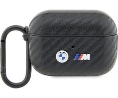 BMW Carbon Double Metal Logo - dėklas skirtas Apple AirPods Pro 2 (Juodas)