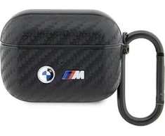 Apple AirPods Pro BMW Carbon Double Metal Logo (BMAPWMPUCA2) ausinių dėklas juodos spalvos