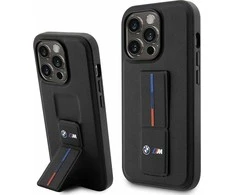 Dėklas BMW BMHCP14L22GSLK Apple iPhone 14 Pro 6.1″ juodos spalvos kietas dėklas Grip Hot Stamp