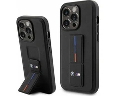 Dėklas BMW BMHCP14X22GSLK Apple iPhone 14 Pro Max 6.7″ juodos spalvos kietas dėklas Grip Hot Stamp