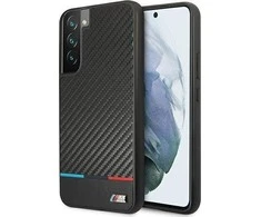 Samsung Galaxy S22 Plus BMW dėklas M Collection Triangles (BMHCS22MPUCARTCBK) juodos spalvos