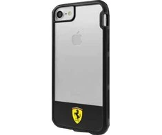 Ferrari Harddėklas FEHCP7BISBK Apple iPhone 7/8/SE 2020 / SE 2022 skaidrus juodos spalvos