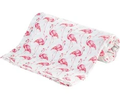 Bocioland bambukiniai vystyklai flamingai, 75x75cm