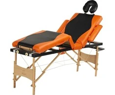Bodyfit Masažo lova 4 segmentuota dvispalvė juoda oranžinė (1045)
