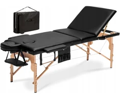 Bodyfit stalas, masažinė lova, 3 segmentų, medinis XXL