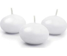 Bolsius Plaukiojanti žvakė Diskas baltas 5cm 10vnt