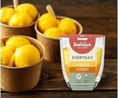 Žvakė, aromatinė Bolsius Mango Sorbet, 21 h Geltona/Oranžinė