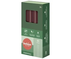 Bolsius Świece stołowe BOLSIUS Torpeda 170/20 (bordo spalvos) ~5h 8szt.