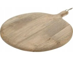 Boltze Apvali serviravimo lenta iš mango medienos, Ø 47 cm
