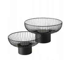 Boltze Metalinės vaisių lėkštės CINDY, 2 vnt. Ø 30-39 cm