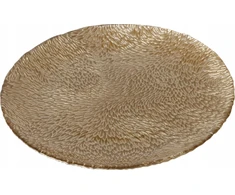 Boltze Bolze Dekoratyvinė lėkštė stiklinis RUDAS, Ø 21 cm